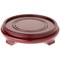 Plymor Red Round Wood Veneer Footed Display Base, 10.75" W x 10.75" D x 2.25" H (9" Display Diameter)